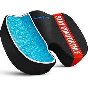 Office Chair Seat Cushion, Cooling Gel Enhanced Memory Foam Cushion